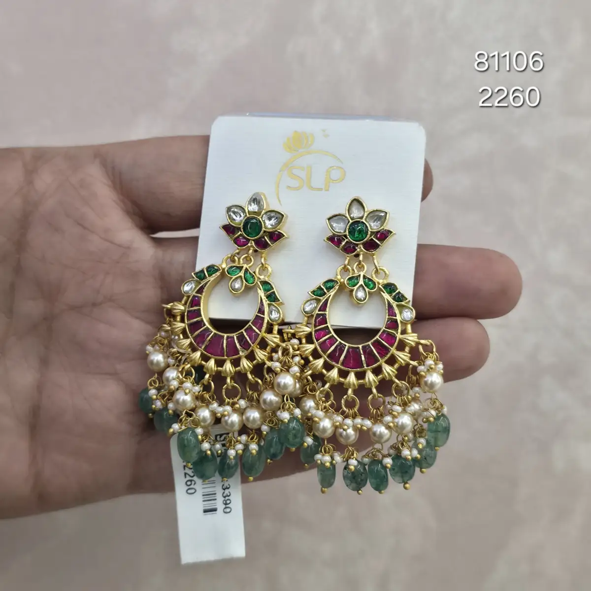 KUNDAN EARRINGS 81106
